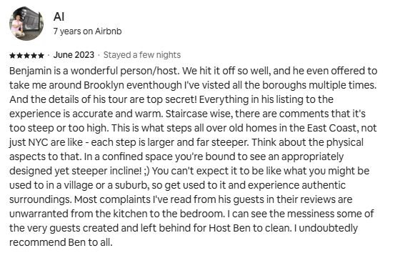 Client review from Al