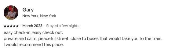 Client review from Gary